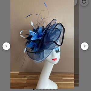 Multicolor blue derby hat